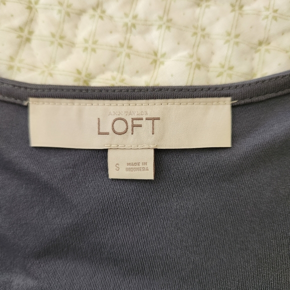 NWOT LOFT SOFT KNIT FAUX WRAP DRESS - Picture 7 of 8
